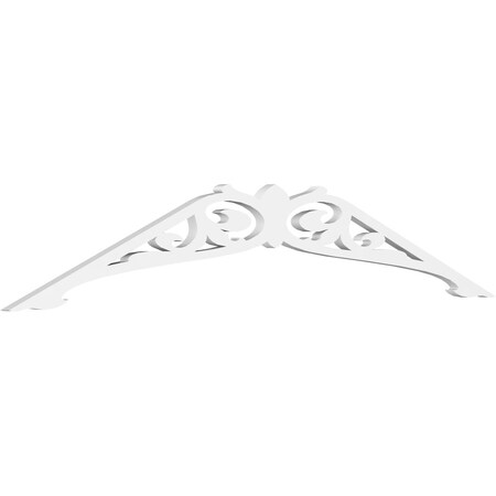 Ekena Millwork Pitch Carrillo Architectural Grade PVC Gable Pediment, 60"W x 12 1/2"H x 1"P (5/12) GPP060X013X100CRL